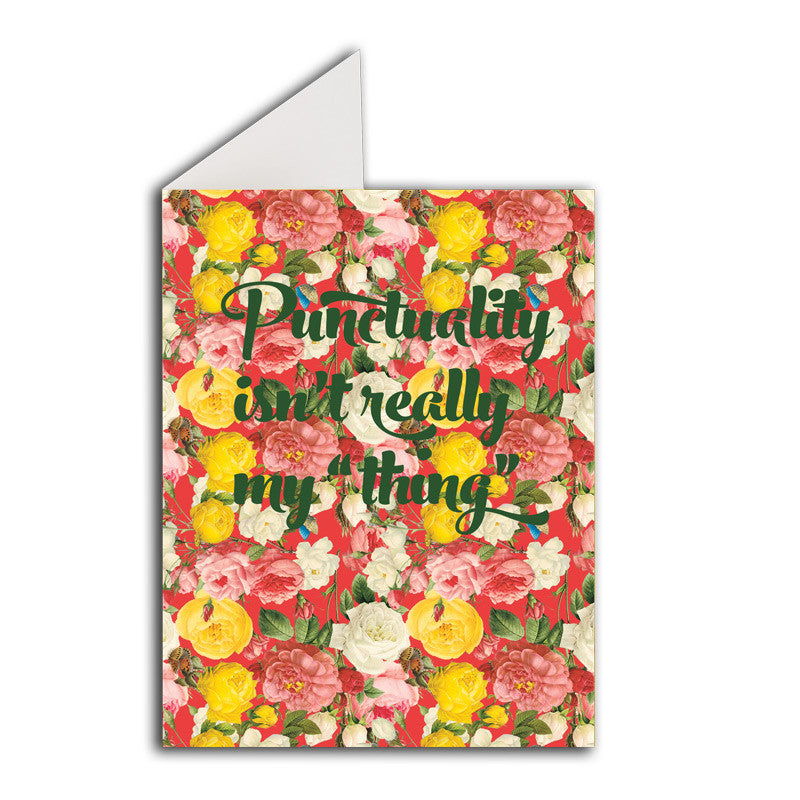 Greeting Card: Punctuality Isn&