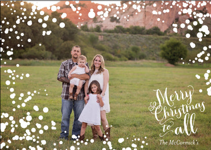 Holiday Photo Card: Bubbly Wishes