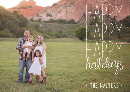 Holiday Photo Card: Happy Times