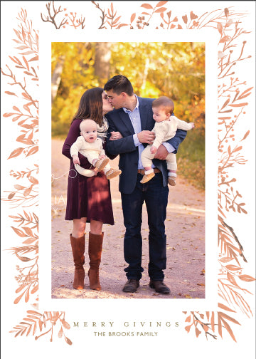 Holiday Photo Card: Holiday Laurels