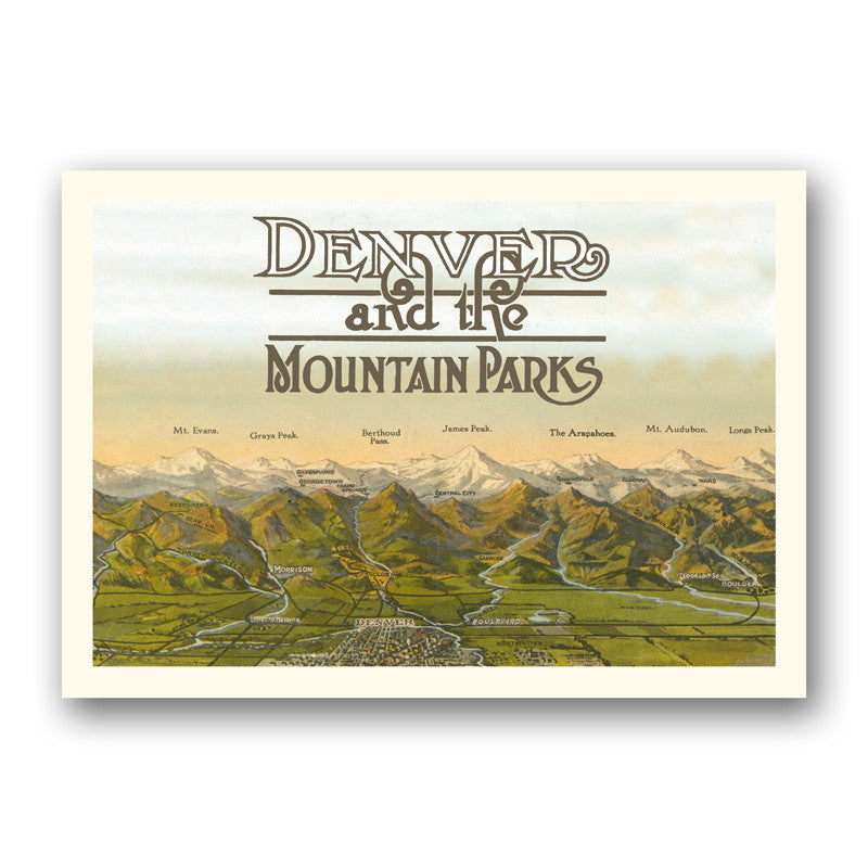 Postcard: Denver and Mountain Parks